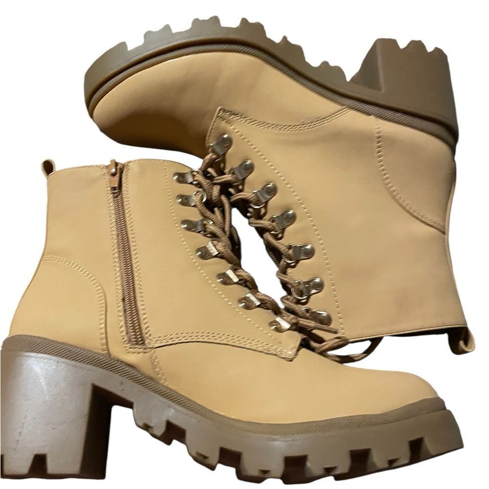 Just fab size 7.5 heeled Stylish Tan Ankle Boots for Women new never worn